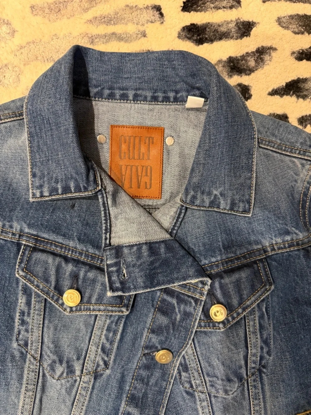 Cult Gaia x Gap Collab Blue Denim Jacket - Picture 2 of 8